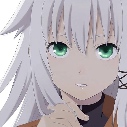 Illustration of Anceril sacred, shirokami project in the style of Mattaku mousuke