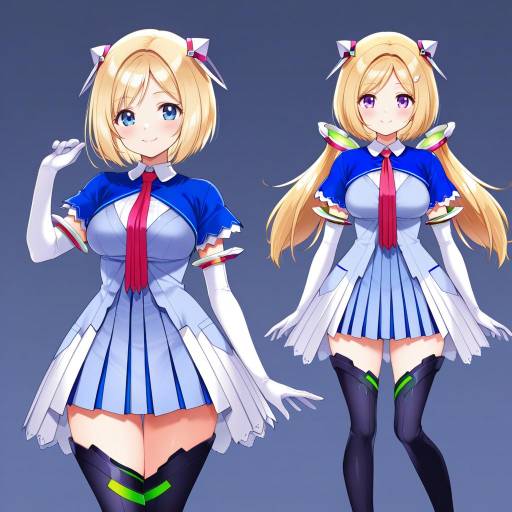 Illustration of Aki rosenthal (1st costume), hololive in the style of Koruri