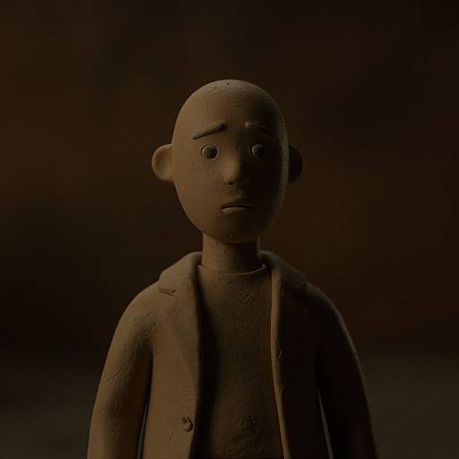 Cinematic Clay Human Figure Drama