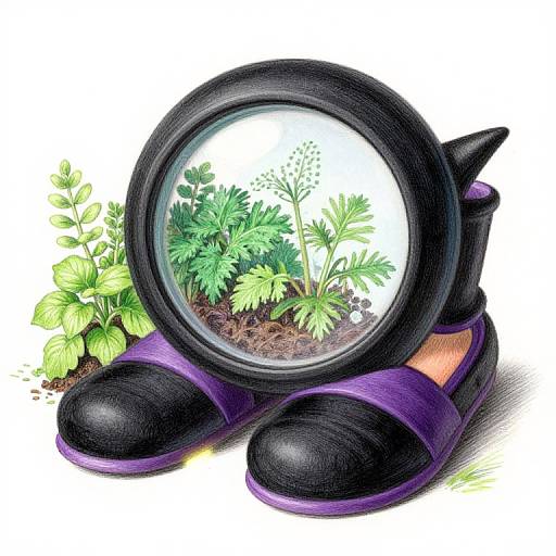 Whimsical Witch Slippers and Garden