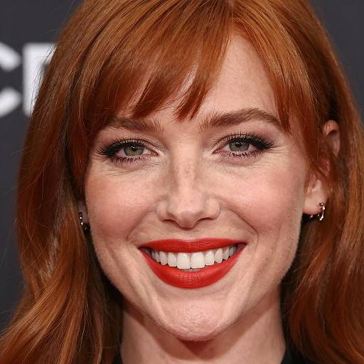 Elegant Portrait of a Smiling Redhead