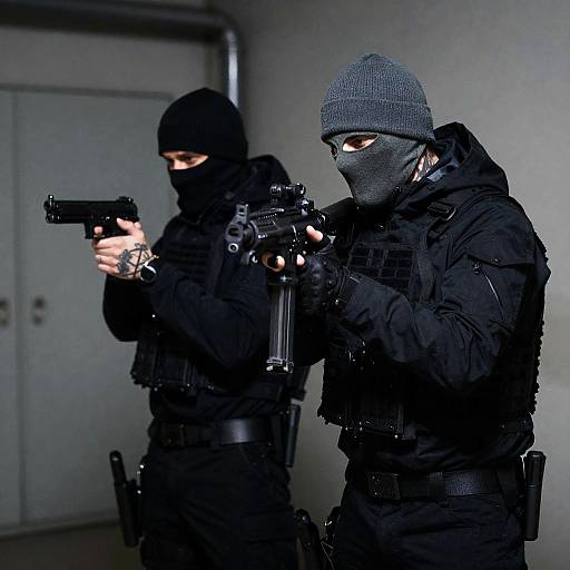 Tactical Duo in Industrial Setting