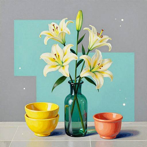 Memphis-Inspired Modern Still Life