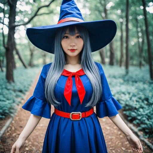 Atsuko Kagari Cosplay Witch in Blue