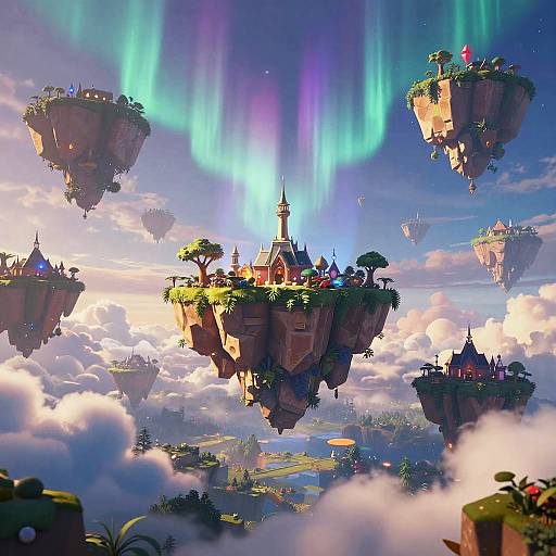 Fantasy Skybox with Floating Islands