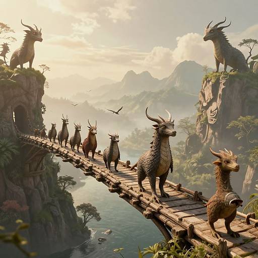 Mythical Creature Bridge of Dreams