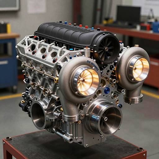 Turbo XL Engine Exploded View
