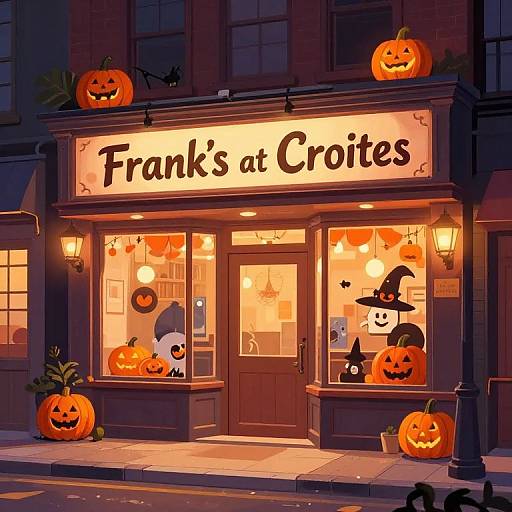 Digital illustration of a warmly lit 