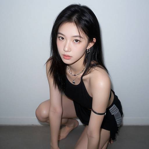 Realistic Flash Dance Costume Portrait