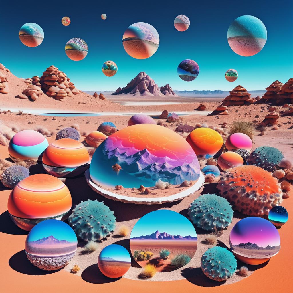 Vibrant Surreal Psychedelic Collage