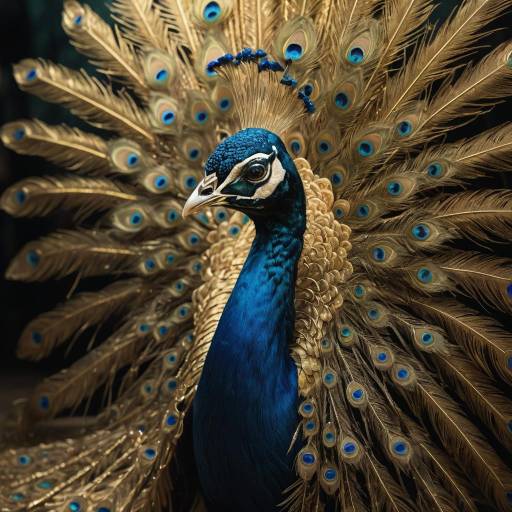 Ethereal Peacock in Pastel Illumination Ethereal Peacock in Pastel Illumination
