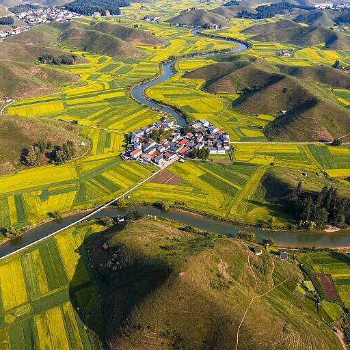 Vibrant Panoramic Rural Landscape