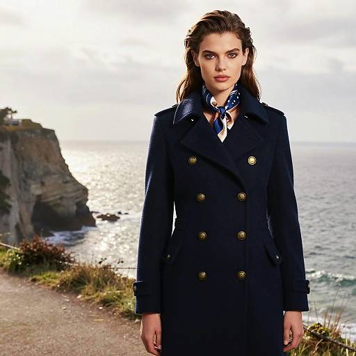 Pompadour Coastal Military Fashion Editorial