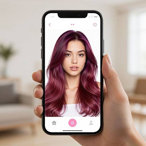 Hair Color Try-On App Interface