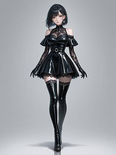 Edgy Elegance in Leather Fashion