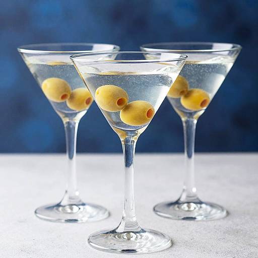 Elegantly Styled Martini Glasses Photo