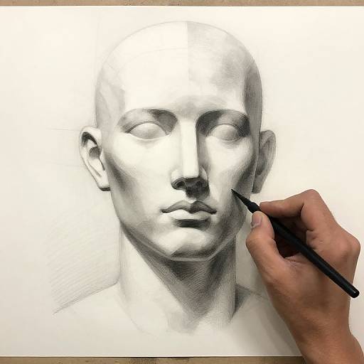 Android Portrait Half-Finished Sketch