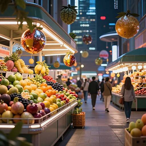 Futuristic Hovering Fruit Market