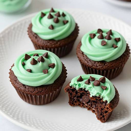 Mint-Chocolate Muffin Top Cookies