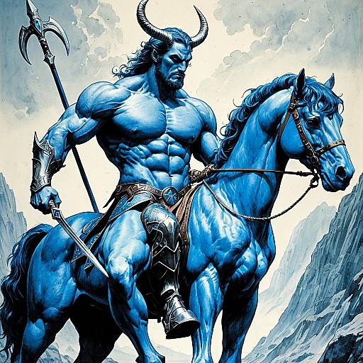 Mythical Centaur in Arthurian Fantasy Art
