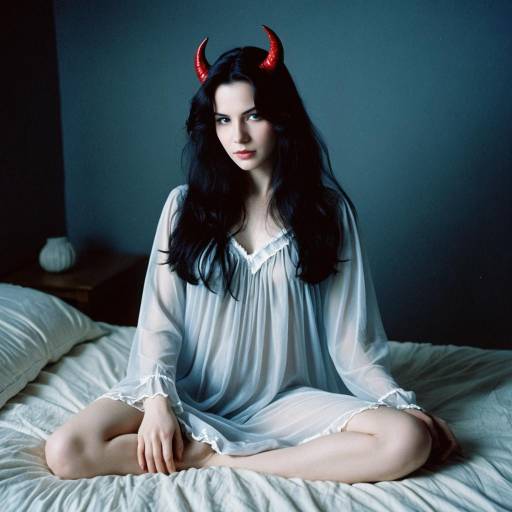Sensual 1980s Devil Cosplay with Véronique Renaud