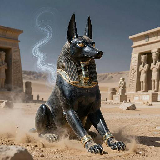 Anubis in Twilight Desert Storm