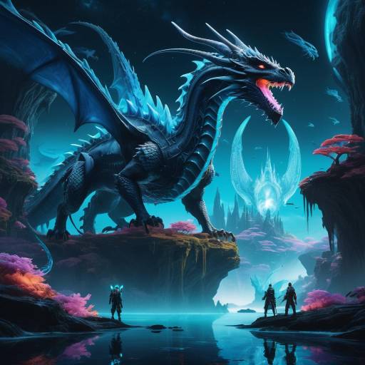 Adventurers Exploring a Floating Alien World