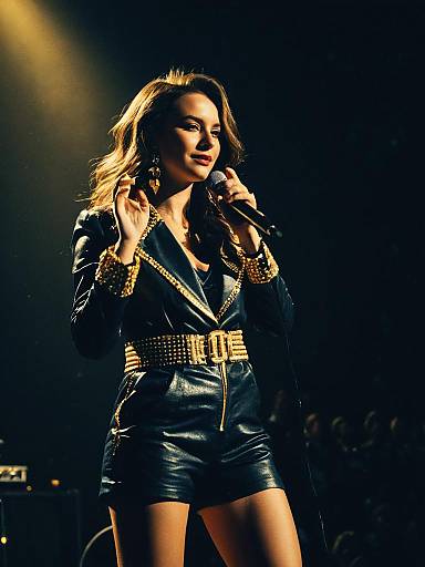 Candid Portrait of Pop Star Girl