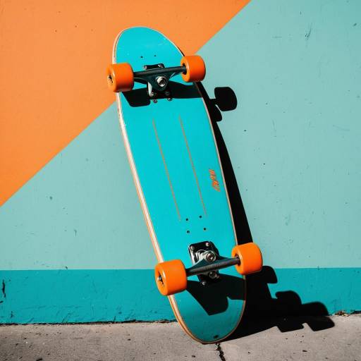 Vintage Skateboard in Warhol Style