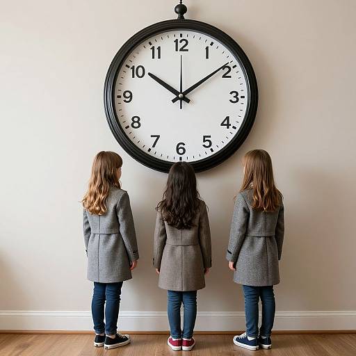 Children Merging with Clock Pendulum