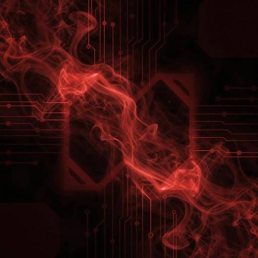 Red and Black High-Tech Discord Banner