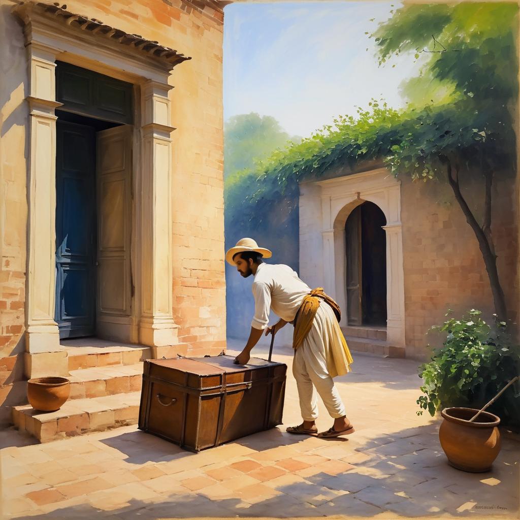 Impressionist Farewell in 18th Century Delhi