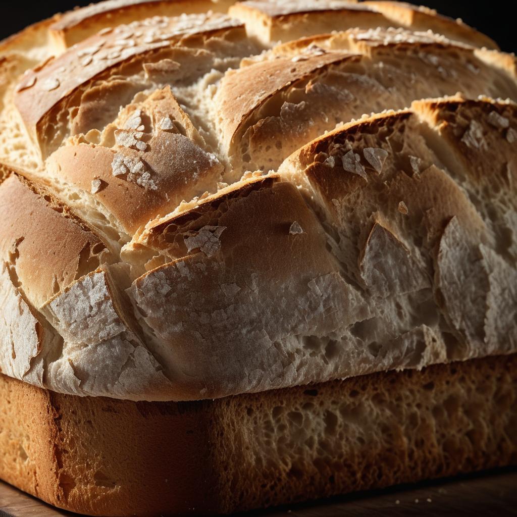 Close-Up of Freshly Baked Sourdough Bread