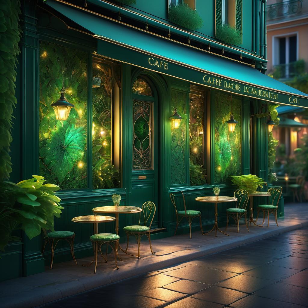 Cozy Paris Cafe Photography at Night