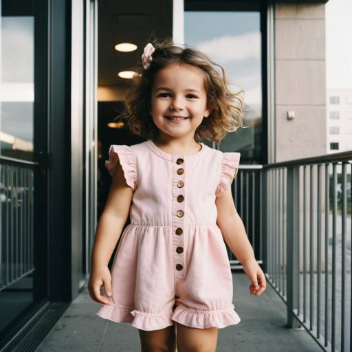 Charming Toddler Fashion Portrait Outdoors