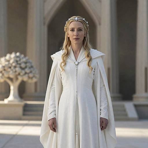 Cate Blanchett as Lady Galadriel in Minas Tirith