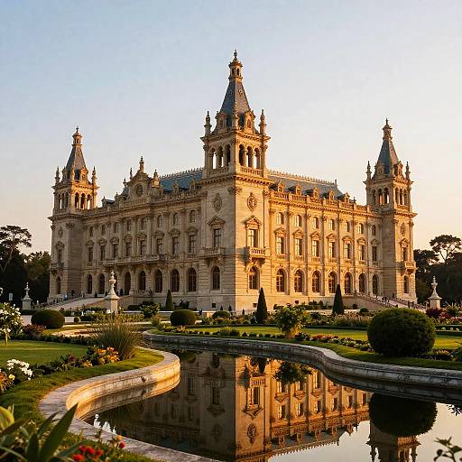 Nielsen Palace at Golden Sunset