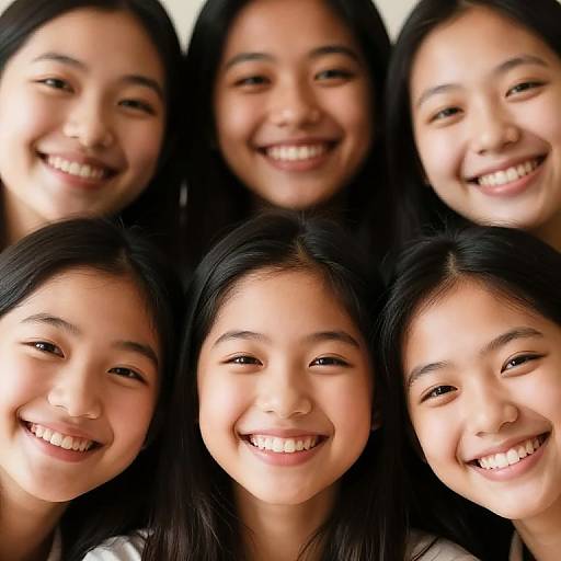 Joyful Diverse Close-Up Portraits