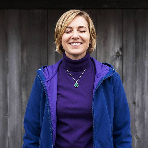 Cheerful Woman in Stylish Outfit Photography