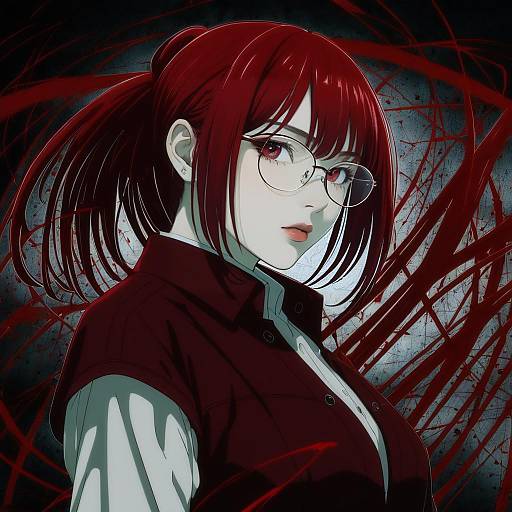 Illustration of Aozaki touko, kara no kyoukai in the style of Harusame (rueken)