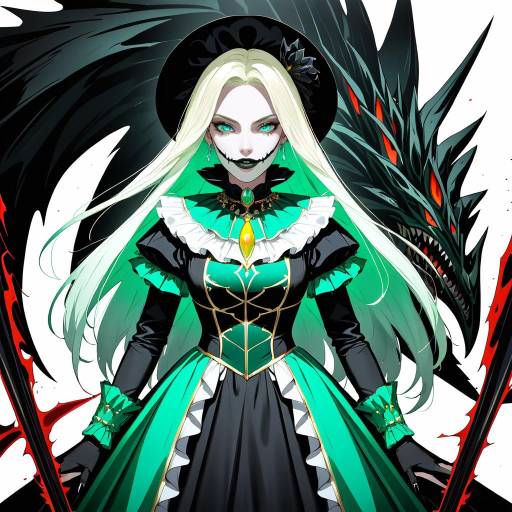 Elegant Amazonian Horror Character Portrait Elegant Amazonian Horror Character Portrait