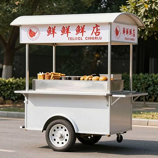Affordable Mobile Fryer Food Cart