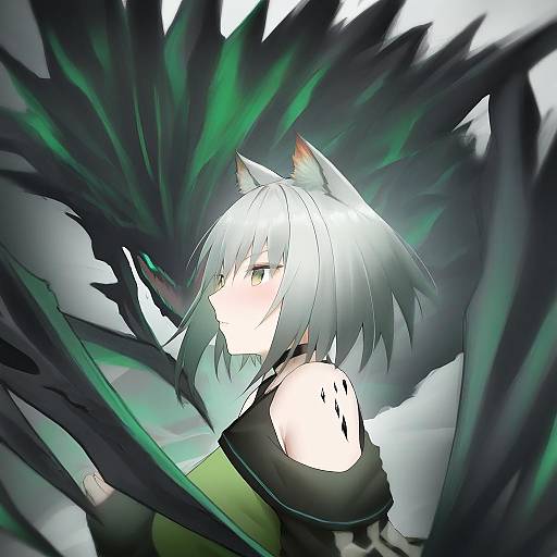 Illustration of Mon3tr (arknights), arknights in the style of Arind yudha