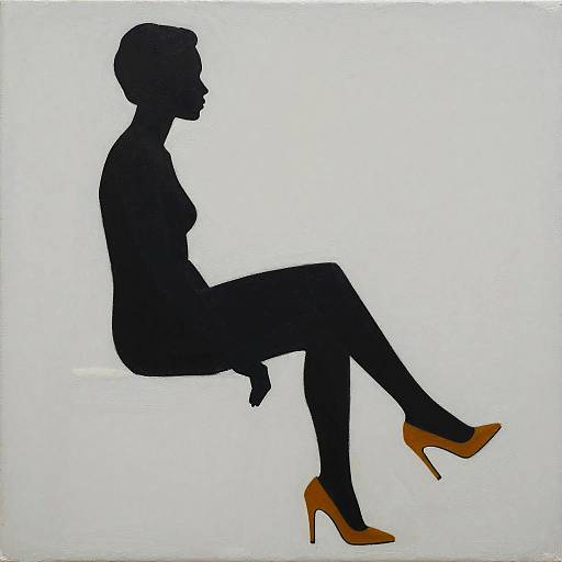 Minimalist Silhouette with Amber Heels