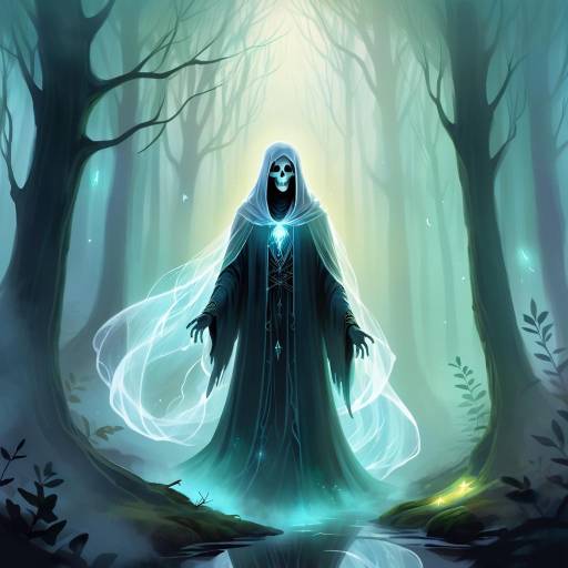 Ethereal Ghost in Enchanted Forest