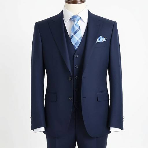 Navy Blue Custom Wedding Suit