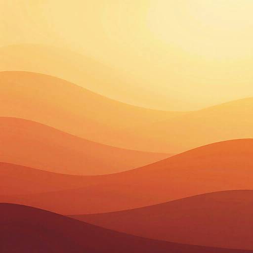 Ethereal Warm Abstract Landscape