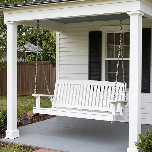 Shabby Chic Farmhouse Front Porch Swing