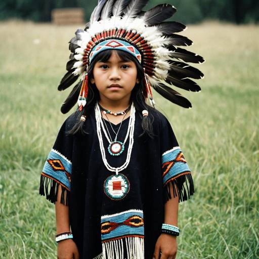 Portrait of a Native American Boy