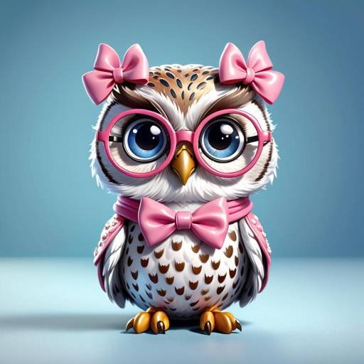 Adorable Owl Cartoon Character Illustration